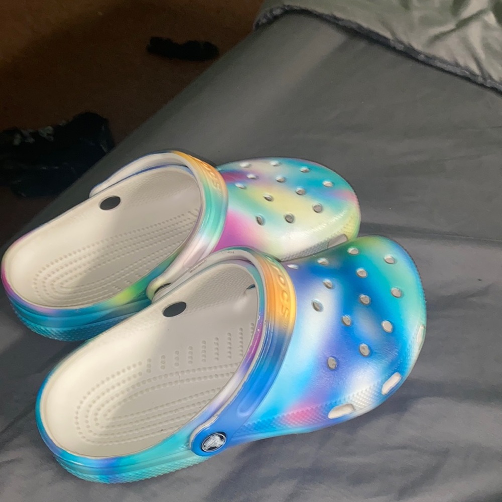 colorful crocs